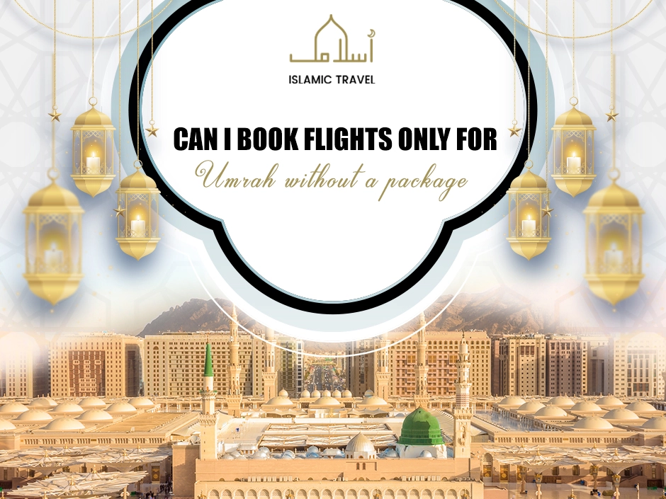 Can I book an Umrah flight without a package